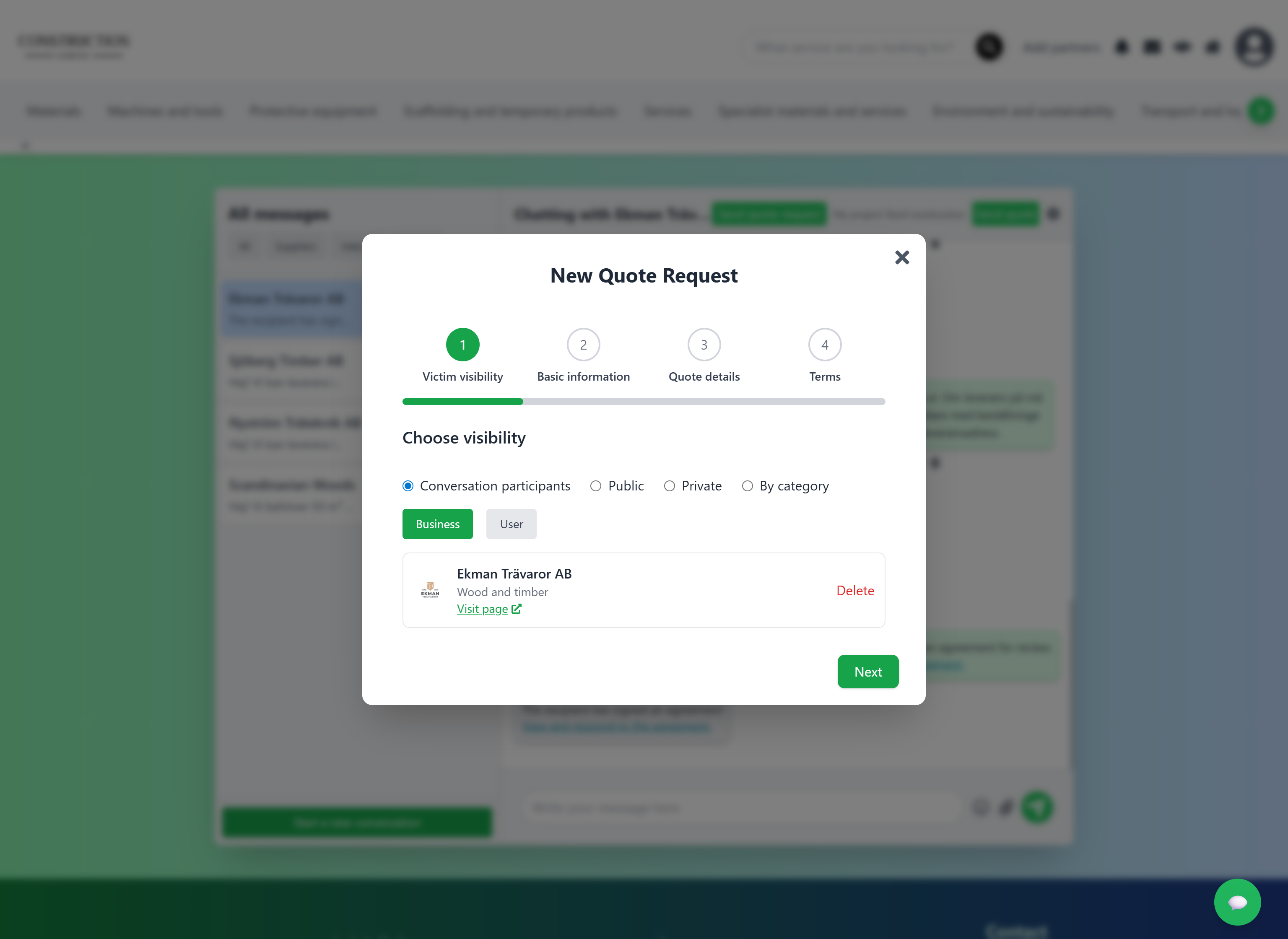 Ny offertförfrågan